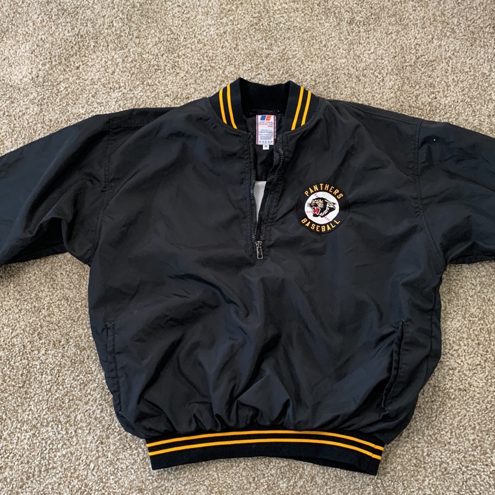 90’s Vintage Black 90s Bomber Baseball Jacket